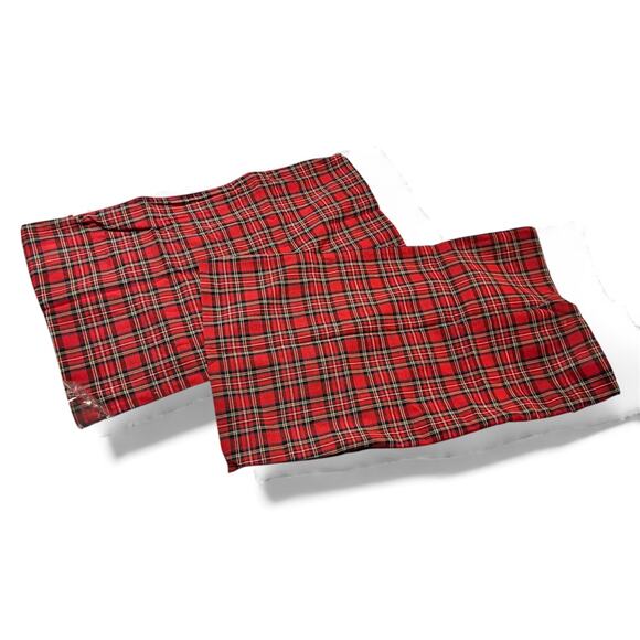 NWT Set of Two 12x20” Red Plaid Pillow Covers - Picture 6 of 6